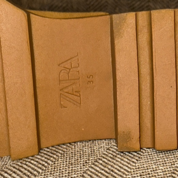 NWT Zara Brown 2” Stylish Platform Boots Shoes Womens Size 5 - Picture 10 of 15